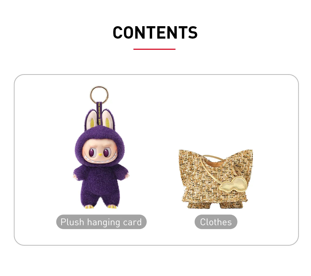 LABUBU × PRONOUNCE - WINGS OF FORTUNE Vinyl Plush Hanging Card