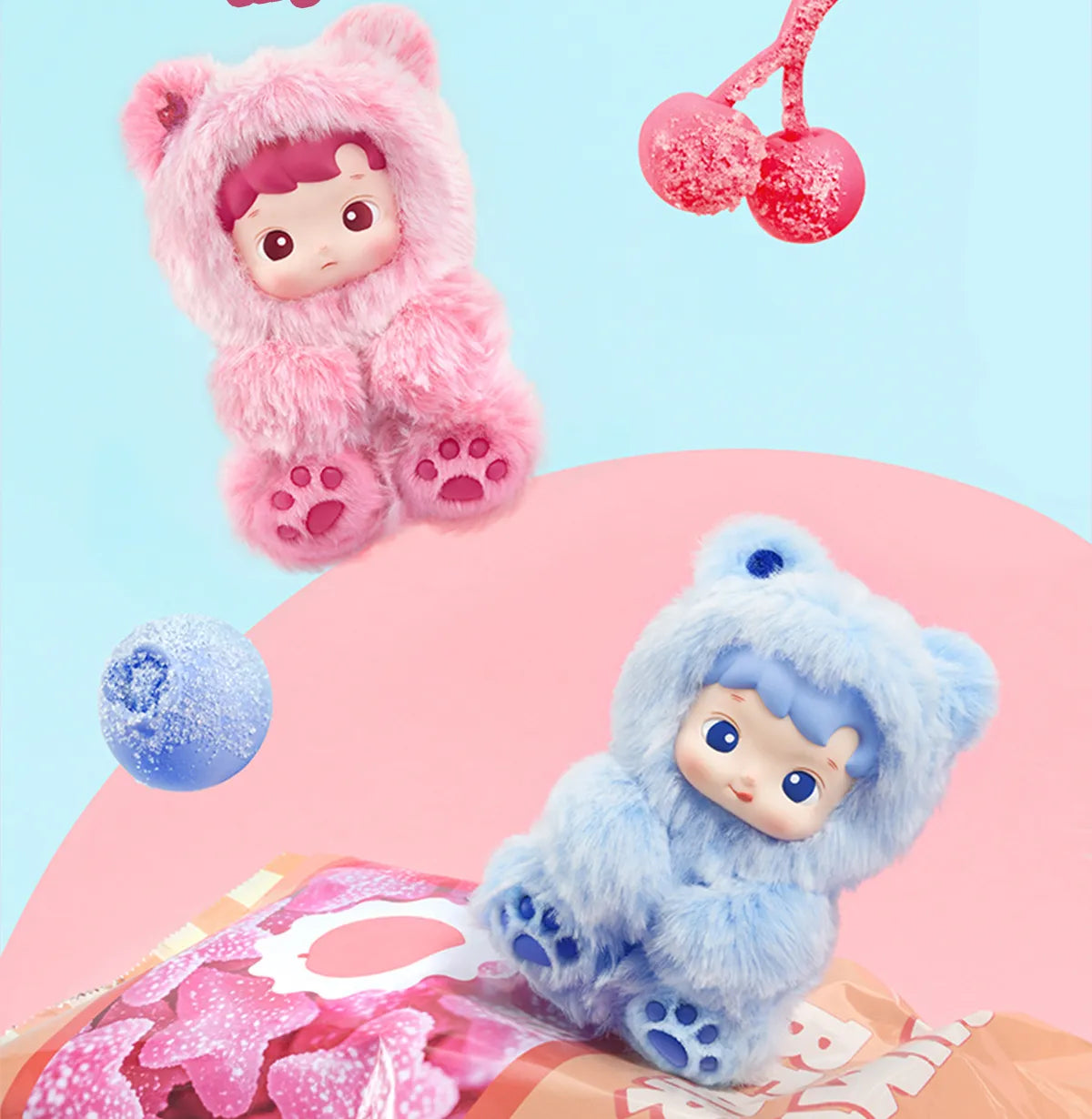 HACIPUPU Gummy Bear Series - Vinyl Plush Pendant Blind Box