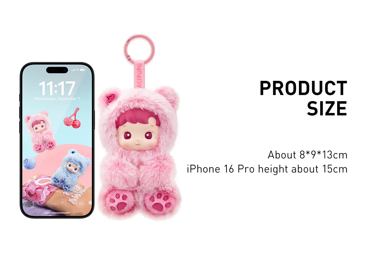 HACIPUPU Gummy Bear Series - Vinyl Plush Pendant Blind Box