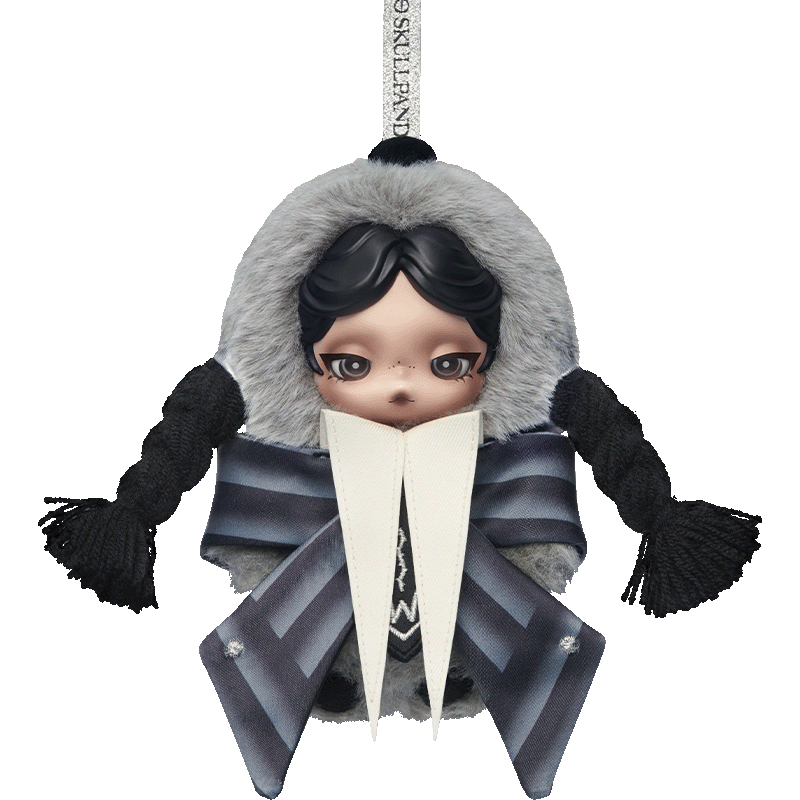 SKULLPANDA × Wednesday Plush - (Nevermore Academy Uniform Version）