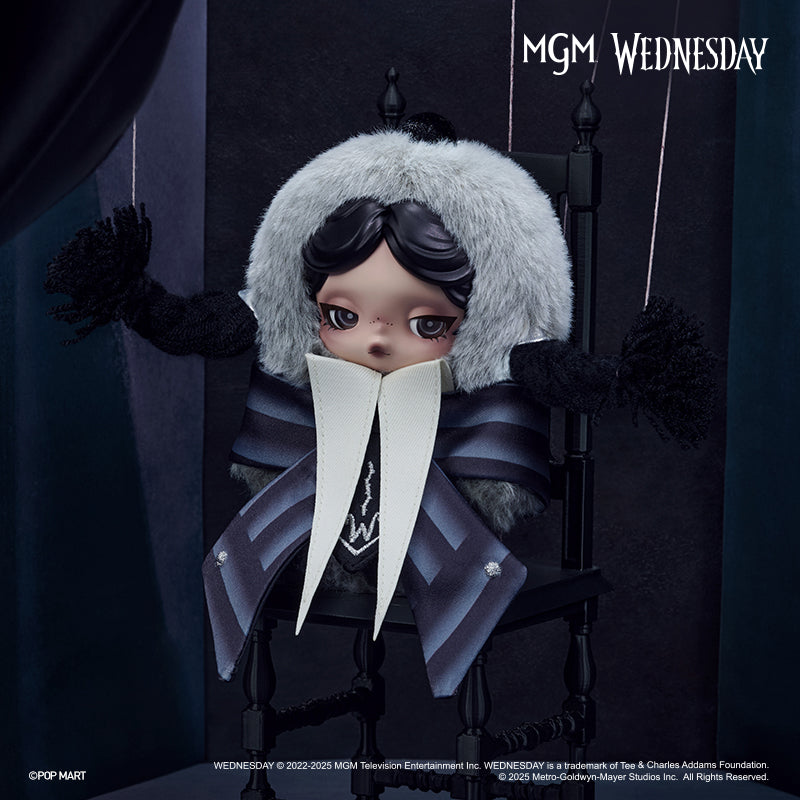 SKULLPANDA × Wednesday Plush - (Nevermore Academy Uniform Version）