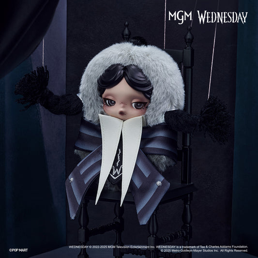 SKULLPANDA × Wednesday Plush - (Nevermore Academy Uniform Version）